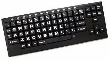 ABS Plastic Wireless Black Computer Keyboard