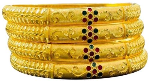 Golden Polished Brass Imitation Bangle Set, Feature : Quality Tested, Light Weight, Fine Finished