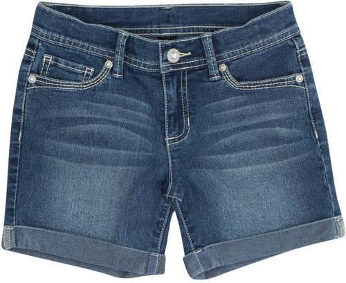 Blue Faded Ladies Denim Shorts