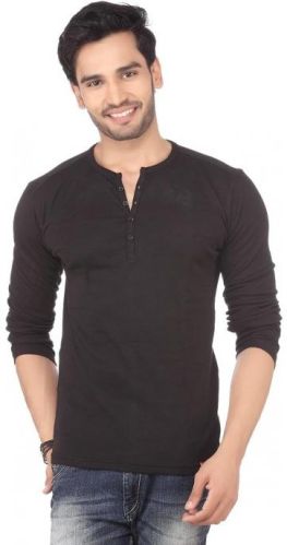 Mens Casual Full Sleeve T Shirt, Feature : Anti-Wrinkle