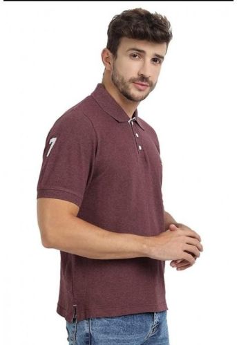 Polyester Mens Plain Polo T-Shirt, Occasion : Casual Wear