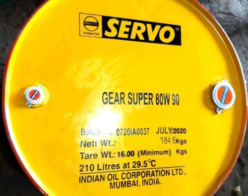 Yellow Liquid Servo Gear Super 80W-90 Gear Oil, For Automobile, Packaging Type : Barrel