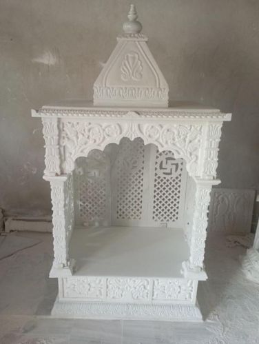 Polished Makrana Marbel White Marble Temple, Size : Multisize