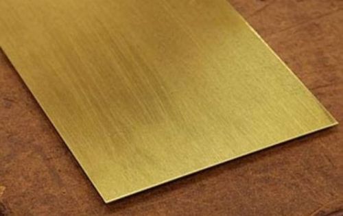 Rectangular Brass Sheet, For Constructional Industry, Color : Golden