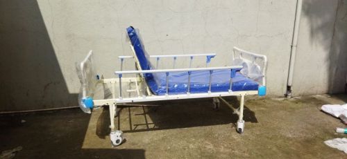 ABS Semi Fowler Bed Aluminum Collapsible Railing & Wheels With Mattress