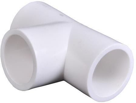 White UPVC Plain Tee
