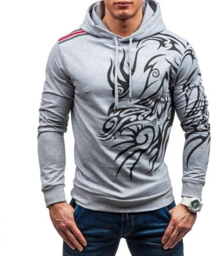 Cotton Mens Printed Hoodie, Size : L, XL, XXL, XXXL