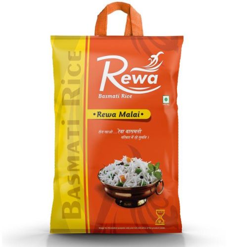 White Rewa Malai Long Grain Basmati Rice, For Cooking, Packaging Type : PP Bags