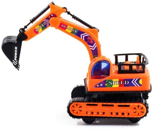 Battery 3368 Plastic Bulldozer Toy, For Kids Playing, Color : Orange