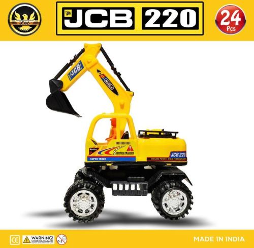 Yellow Battery JCB Plastic Toy, For Gifting, Kids Playing