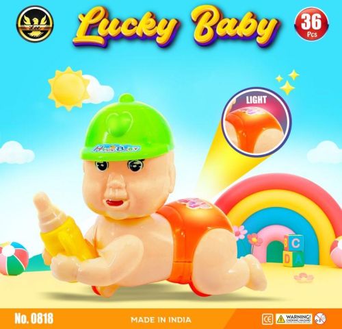 Battery Lucky Baby Plastic Toy, For Gifting, Playing