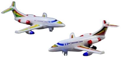 White Battery Plastic Airbus Toy Plane, For Kids Playing