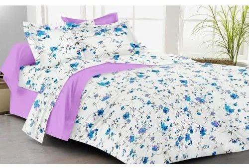 Flower Printed Single Bed Sheet, For Picnic, Hotel, Home, Feature : Eco Friendly, Easy Wash, Easily Washable