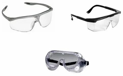 Transparent Plain Safety Eyewear, Shape : Round