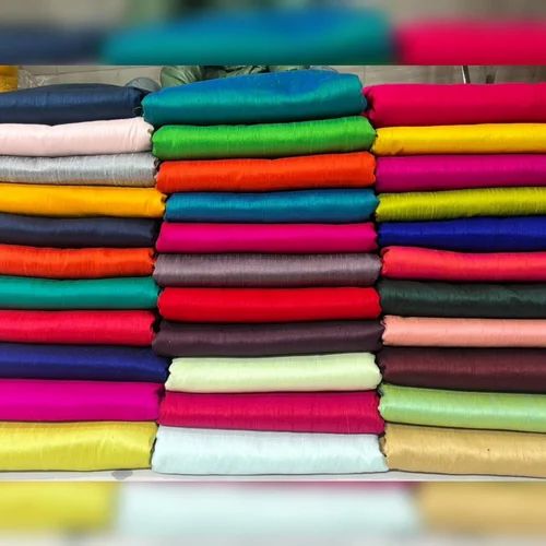 Plain Slik Fabric, For Garments, Feature : High Quality, High Strength, Long Lasting, Skin Friendly