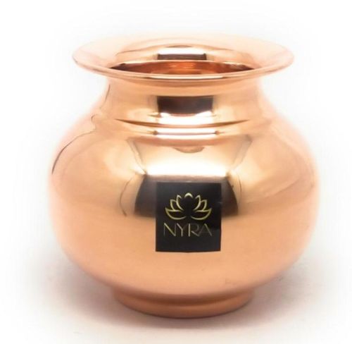 Golden Polished Nyra Pure Copper Lota, For Pooja, Style : Common