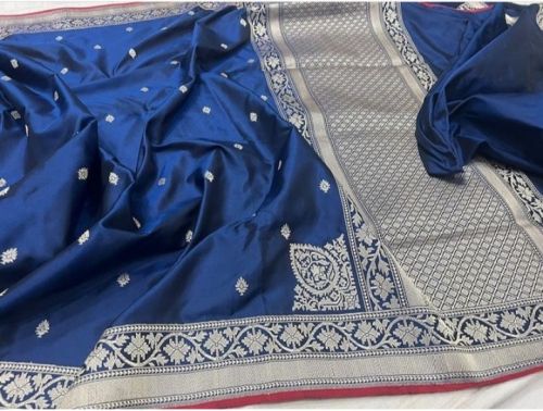 310 Gram Weaved Katan Saree, Speciality : Dry Cleaning