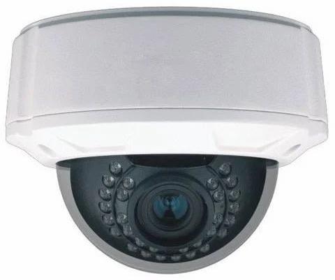 White Analog Dome CCTV Camera, For Station, School, Restaurant, Hospital