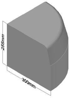 Plain Concrete Quadrant Kerb Stone, For Flooring, Pavement, Feature : Stain Resistance, Unbreakable
