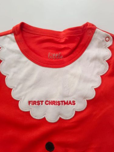 BabyEssentials Flannel Kids Cotton Christmas Dress, Style : Modern