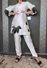 White Black Cotton Ladies Stylish Co-Ord Set, Occasion : Festival Wear