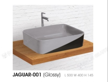 Plain Polished Ceramic Jaguar-001 (glossy) Wash Basin, For Home, Hotel, Restaurant, Style : Modern