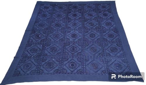 Bhansali Cotton Hand Embroidered Bed Sheet, Size : 90*108