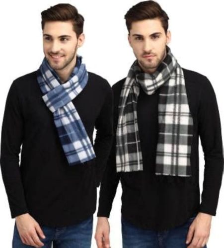 Cotton Checkered Mens Fancy Muffler, Size : Standard