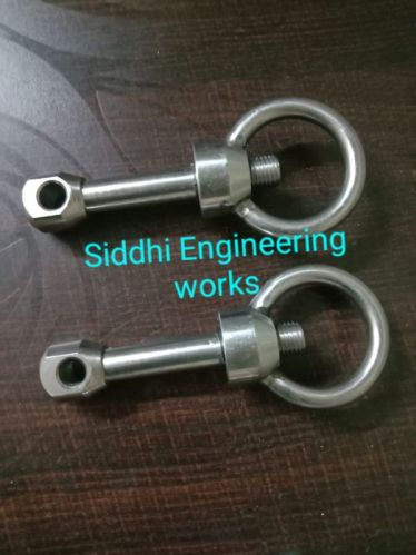 Polished Stainless Steel Eye Bolt, For Automobiles, Automotive Industry, Fittings, Size : Customised