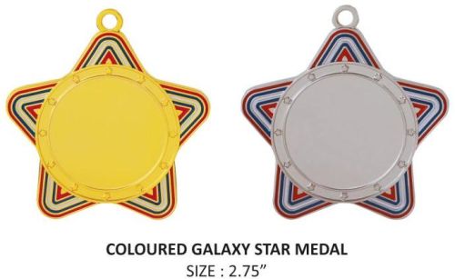 Golden & Sliver Star Medal, Style : Antique