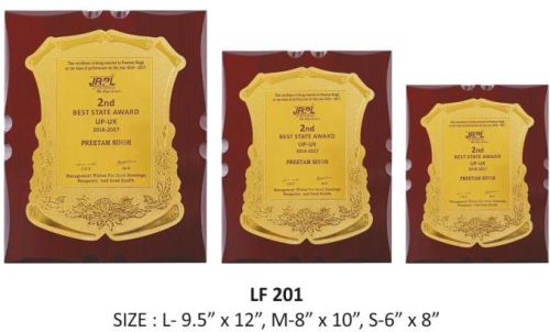 Plain. Polished Customised Wooden Trophy, For Awards, Occasion : Gift