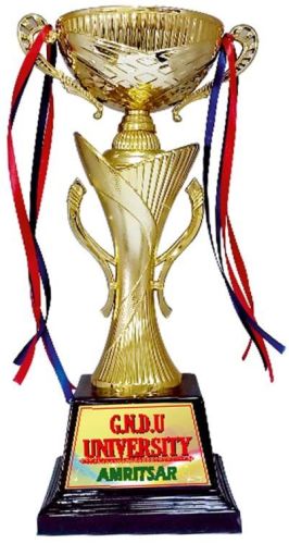 Plain Plastic Designer Trophy, For Winning Award, Feature : Attractive Look, Fadeless, Fine Finished