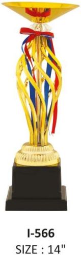 Plain Metal Golden Trophy, For Appreciation Award, Award Ceremony, College, Corporate, Office, School