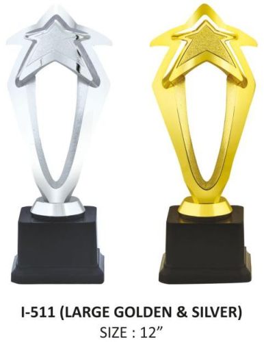 Polished Metal Star Trophy, For Award Use, Technics : Machine Made