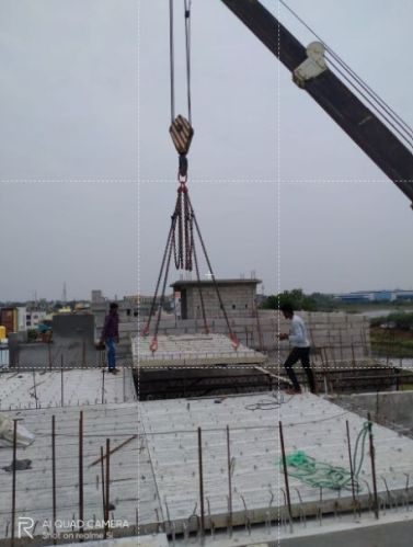 APV Spartek Plain Cement Rectangle Concrete Precast Slab, For Construction