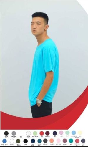 Short Sleeve 160 GSM Unisex Round Neck T-shirt, Size : All Size