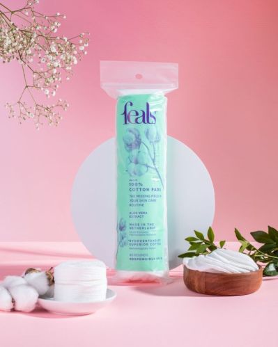 FEALS 100% Premium Soft and Gentle Round Cotton Pads Wipes