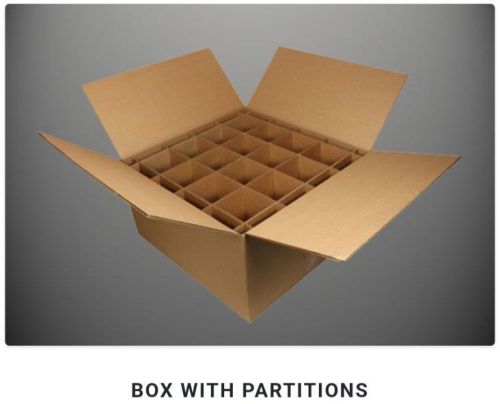 Brown Plain Bottle Partition Corrugated Box, Size : Multisizes