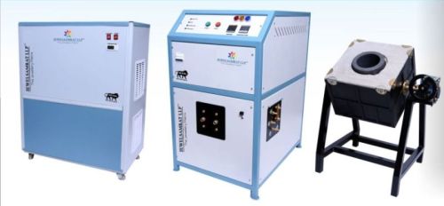 25 Kg Gold Induction Melting Machine With Chilling Plant