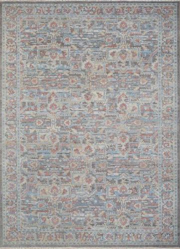 Rectangular Verna Dark Gray Hand Knotted Rug, For Home, Office, Hotel, Packaging Type : Roll