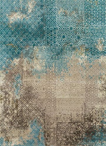 Rectangular Smooth Printed Pebble Hand Knotted Rug, For Home, Office, Hotel, Packaging Type : Roll
