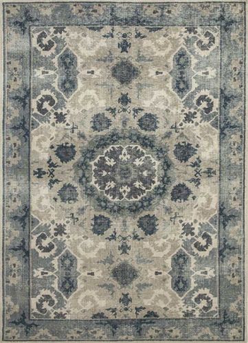Rectangular Smoke Blue Hand Knotted Rug, For Home, Office, Hotel, Packaging Type : Roll
