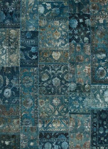 Rectangular Teal Blue Hand Knotted Rug, For Home, Hotel, Packaging Type : Roll