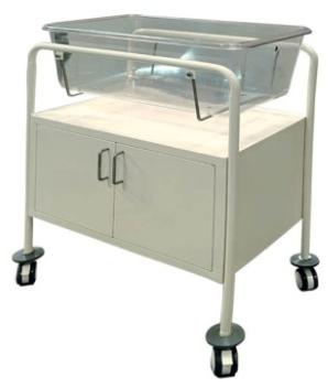 Grey Baby Bassinet Cabinet, For Hospital, Certificate : ISO Certified