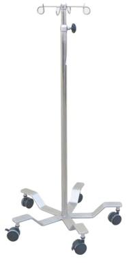 Plain Polished Stainless Steel Spider Leg Infusion Stand, For Clinical, Hospital