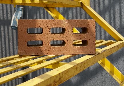 Solid 6 Rectangle Holes Red Bricks, For Side Walls, Partition Walls, Construction