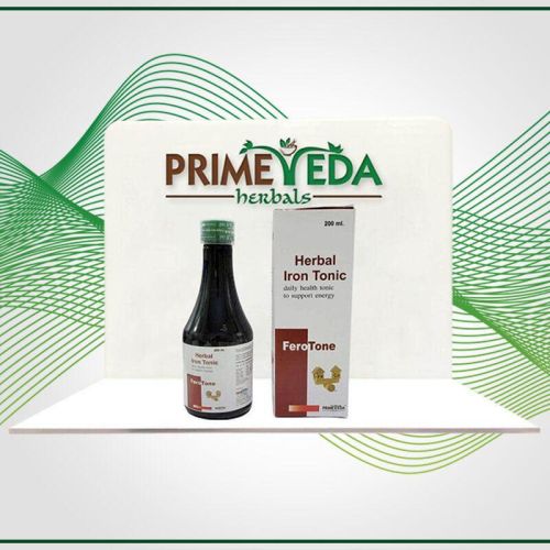 Liquid Herbal Iron Tonic Syrup, For Health Supplement, Packaging Type : Glass Bottle