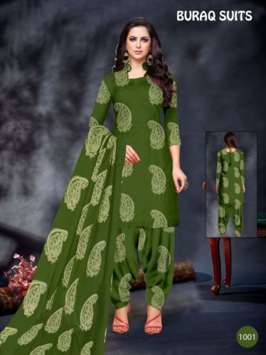 Cotton Printed Suits, Size : Free