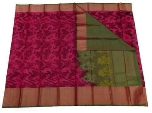 Printed Pochampally Silk Saree, Occasion : Party Wear, Wedding Wear