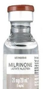 Silver Milrinone Lactate Injection, For Hospital, Certification : FSSAI Certified